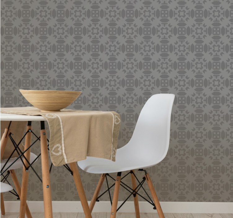 Rustik tarzda geometrik tasarım modern duvar kağıdı - TenStickers