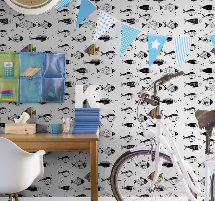 Karşı akış hayvan duvar kağıdı - TenStickers